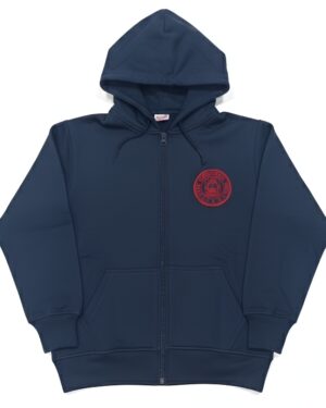 NAVY BLUE HOODIE WITH LOGO
